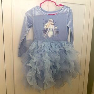 Disney Elsa Frozen Dress Toddler Girl’s Size 2T Purple Blue